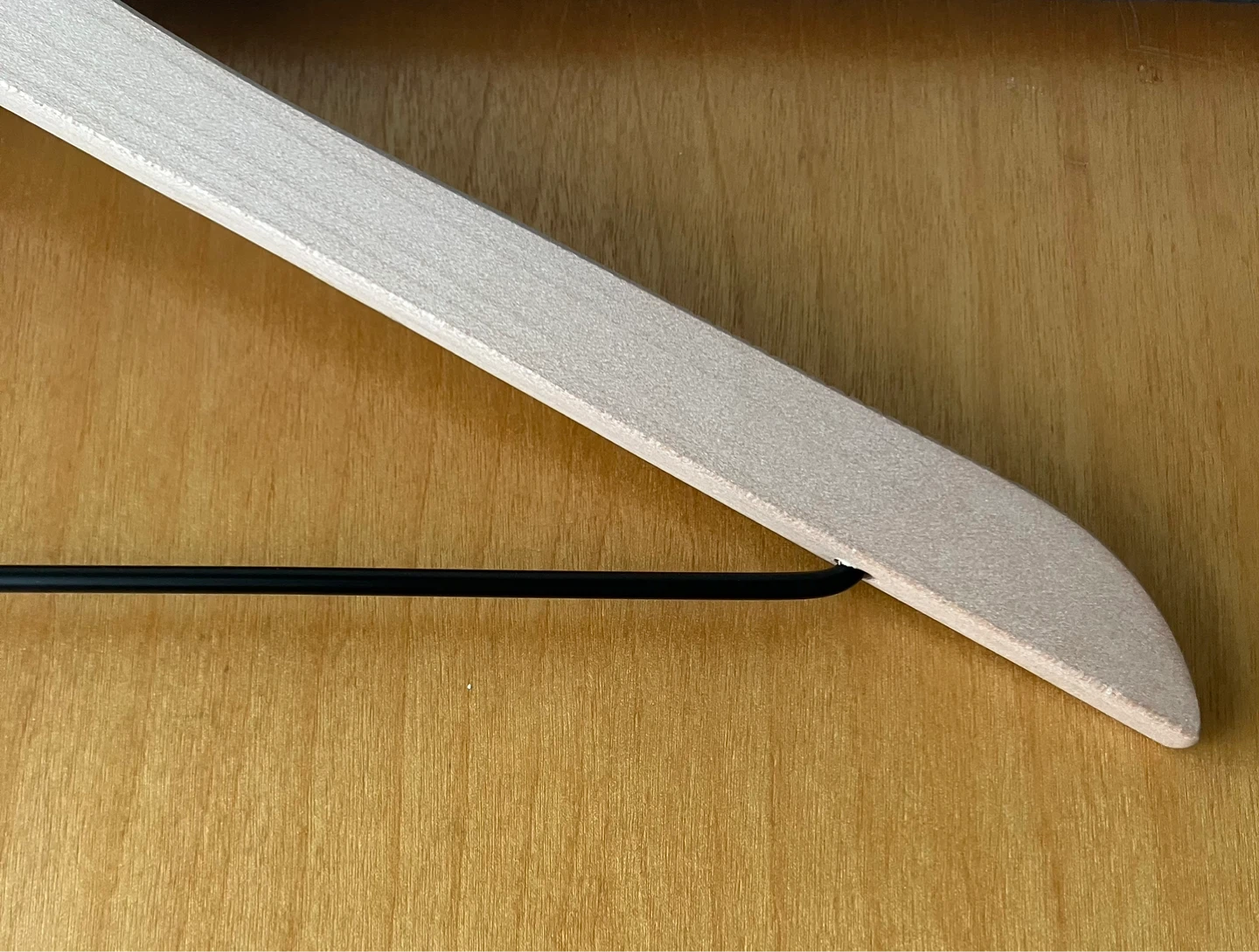 6 Natural Wooden Non Slip Suit Hangers - photo 4