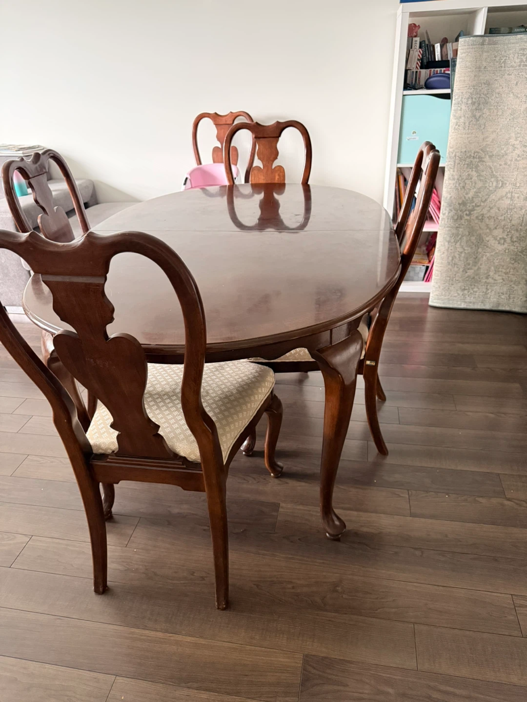 Oval Dining Table Set with 4 Chairs - photo 3