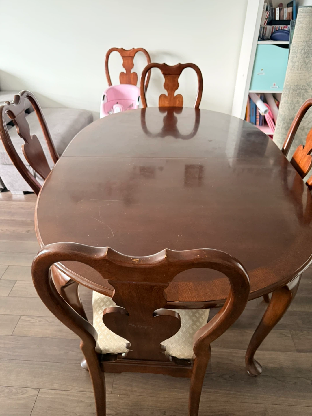 Oval Dining Table Set with 4 Chairs - photo 2