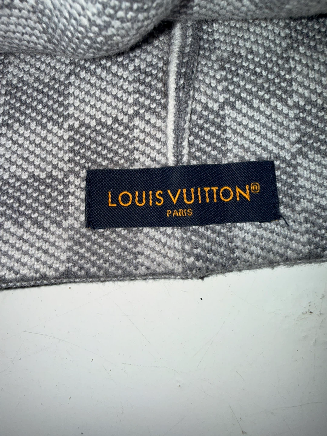 Louis Vuitton Grey Damier Check Knit Beanie Hat - photo 3