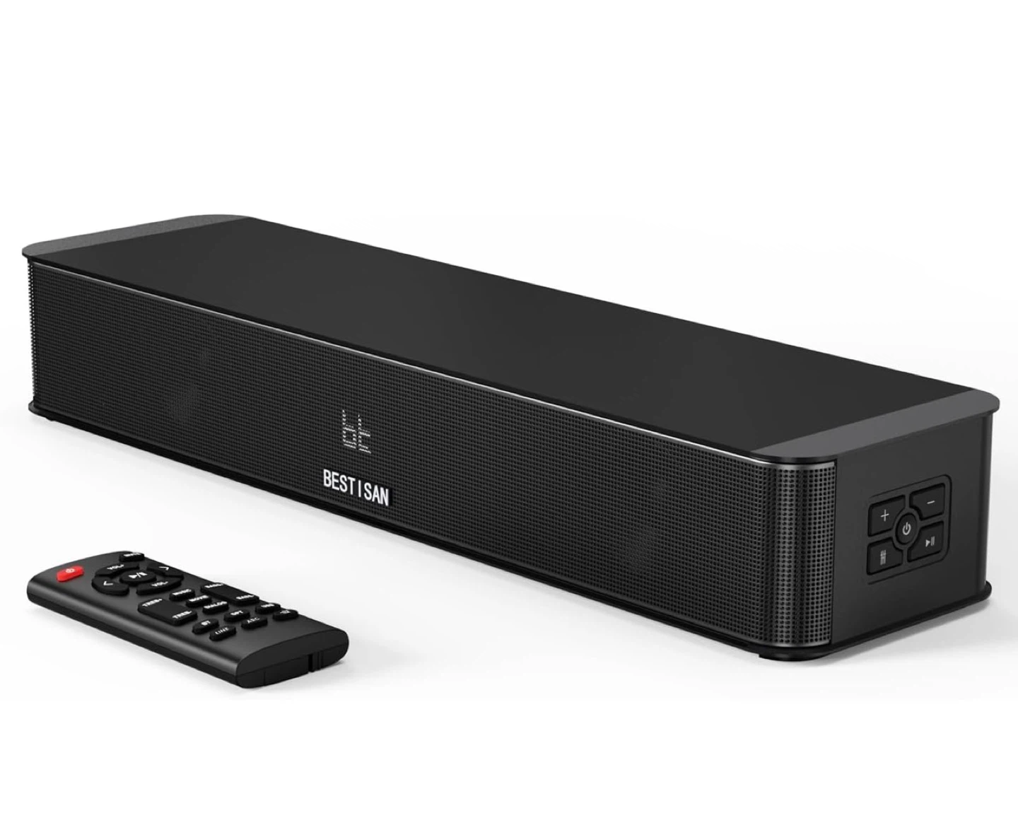 Soundbar with Remote - 100W Peak Power, 2.1 Channel