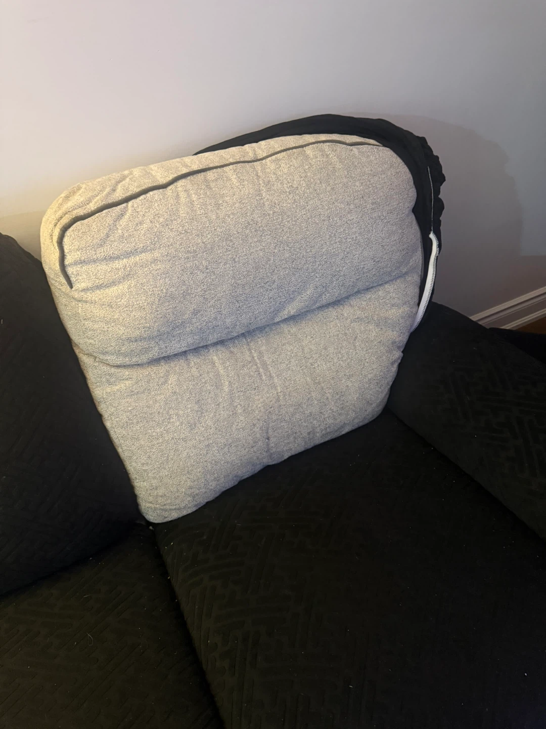 Black Loveseat  and COUCH Sofa with Recliner Covers - photo 2