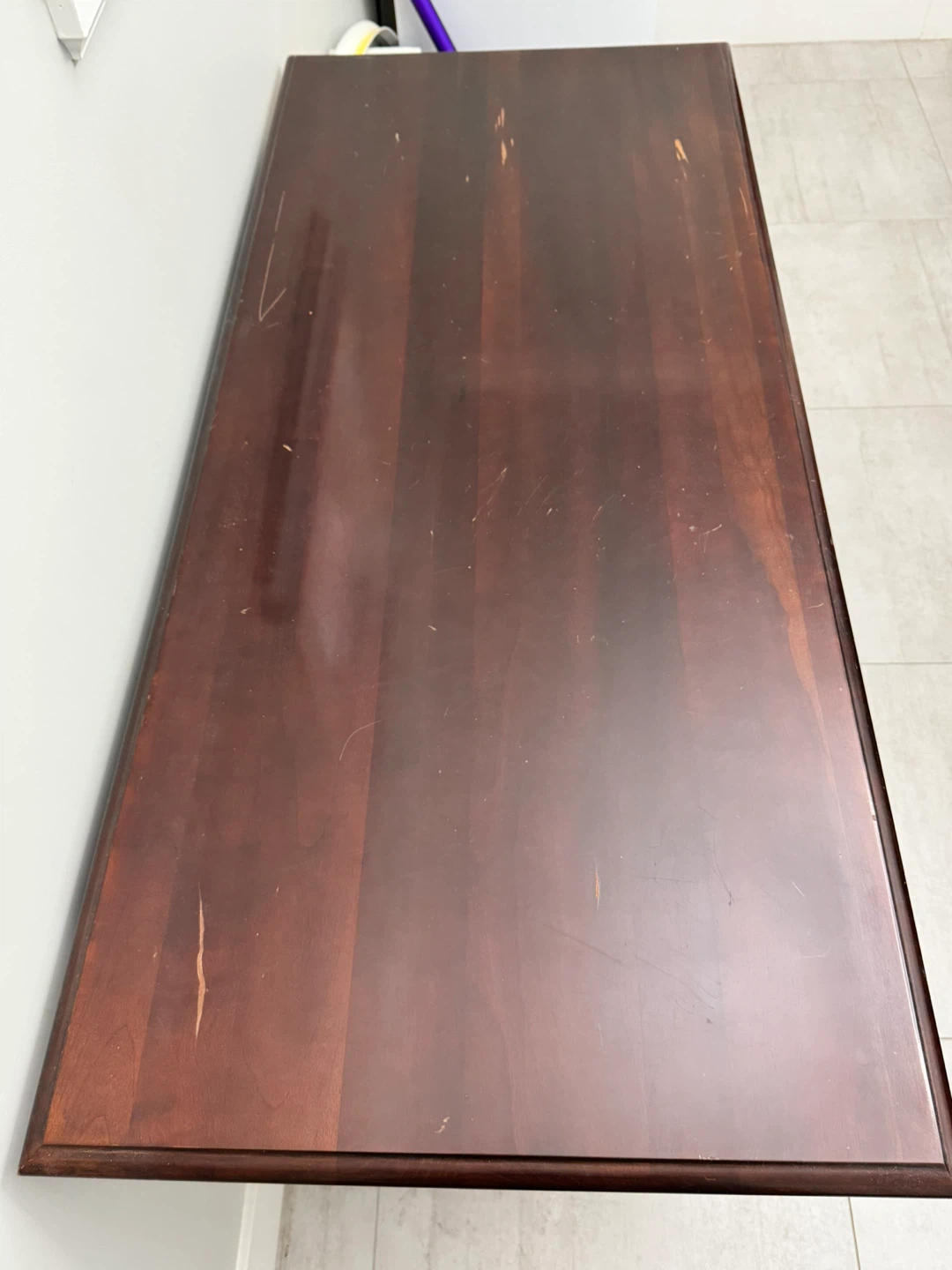 Vintage Solid Mahogany Two Drawer Console Table - photo 2