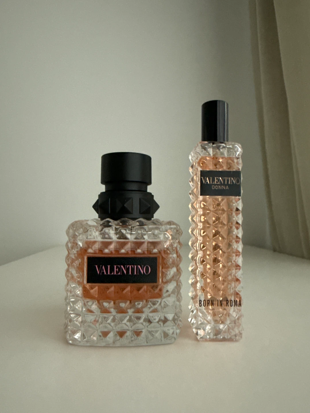 Valentino Donna Eau de Parfum and Born in Roma travel size spray