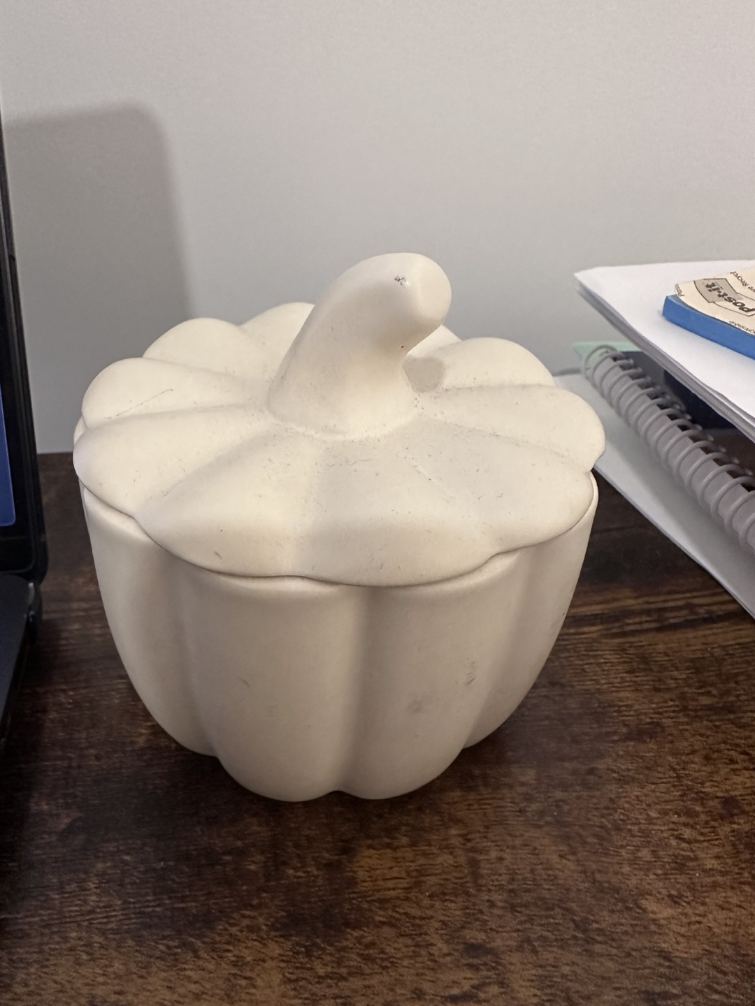 Pumpkin Shaped Candle Jar