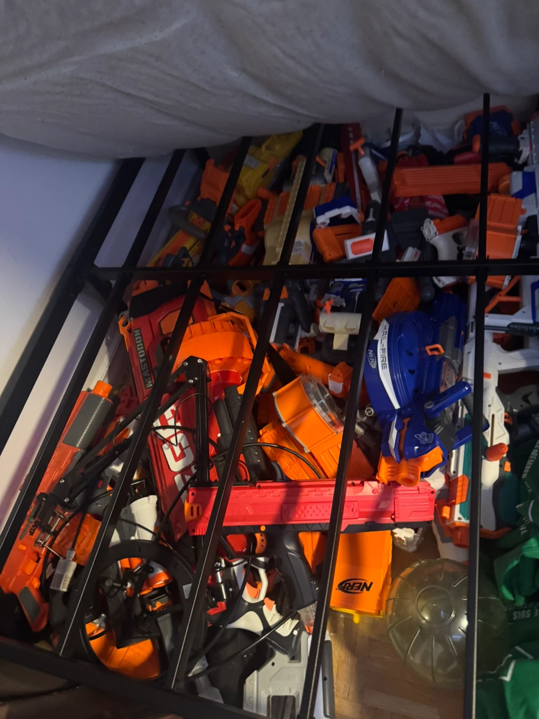 Assorted Nerf Blasters and Accessories