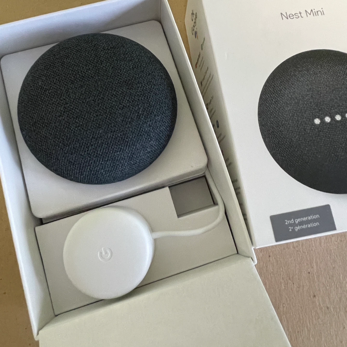 Google Nest Mini 2nd Gen Smart Speaker Charcoal NEW / Open Box - photo 4