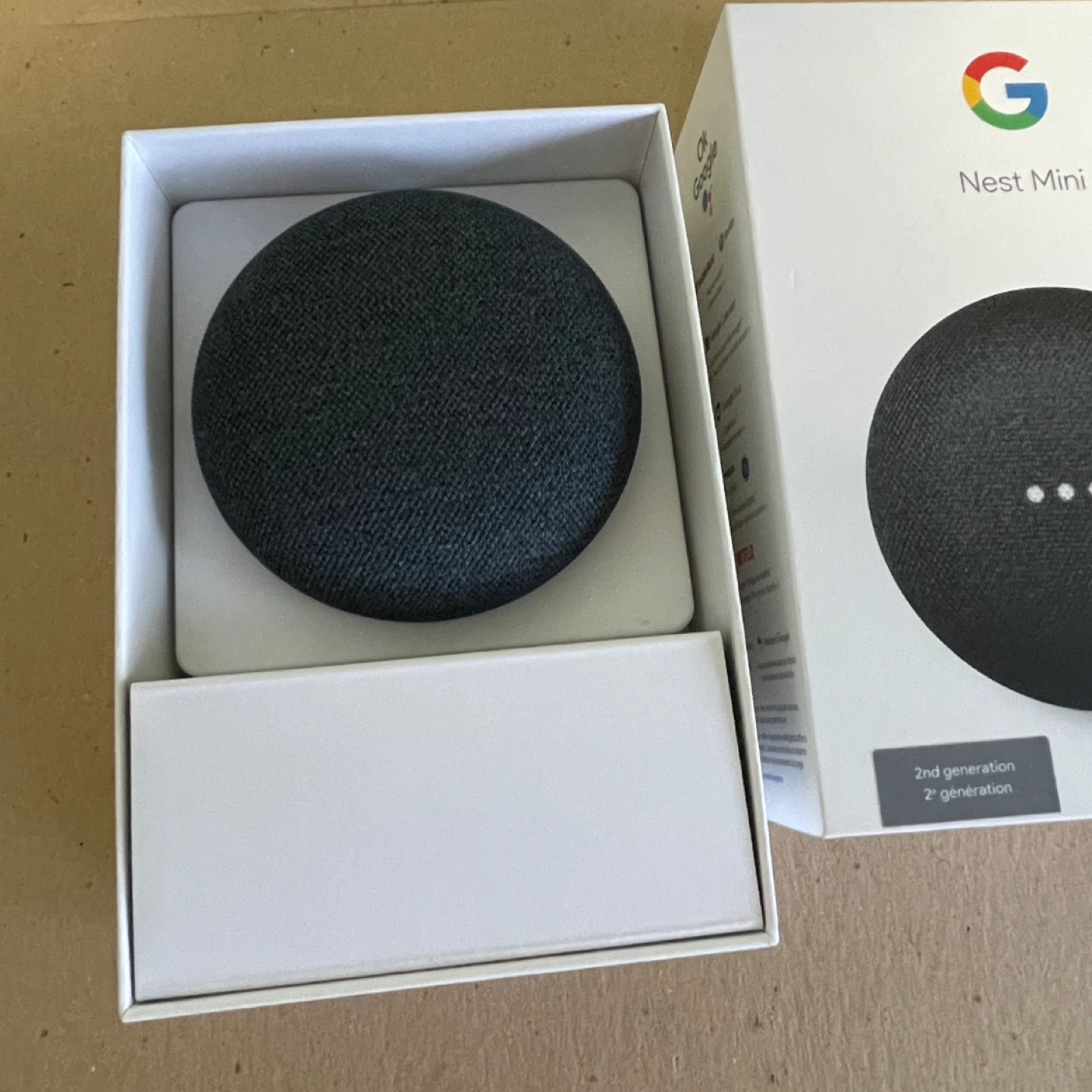 Google Nest Mini 2nd Gen Smart Speaker Charcoal NEW / Open Box - photo 3