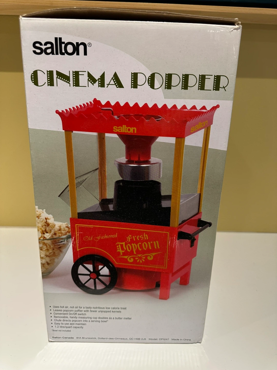 Salton Cinema Popper Old Fashioned Fresh Popcorn Machine - photo 3