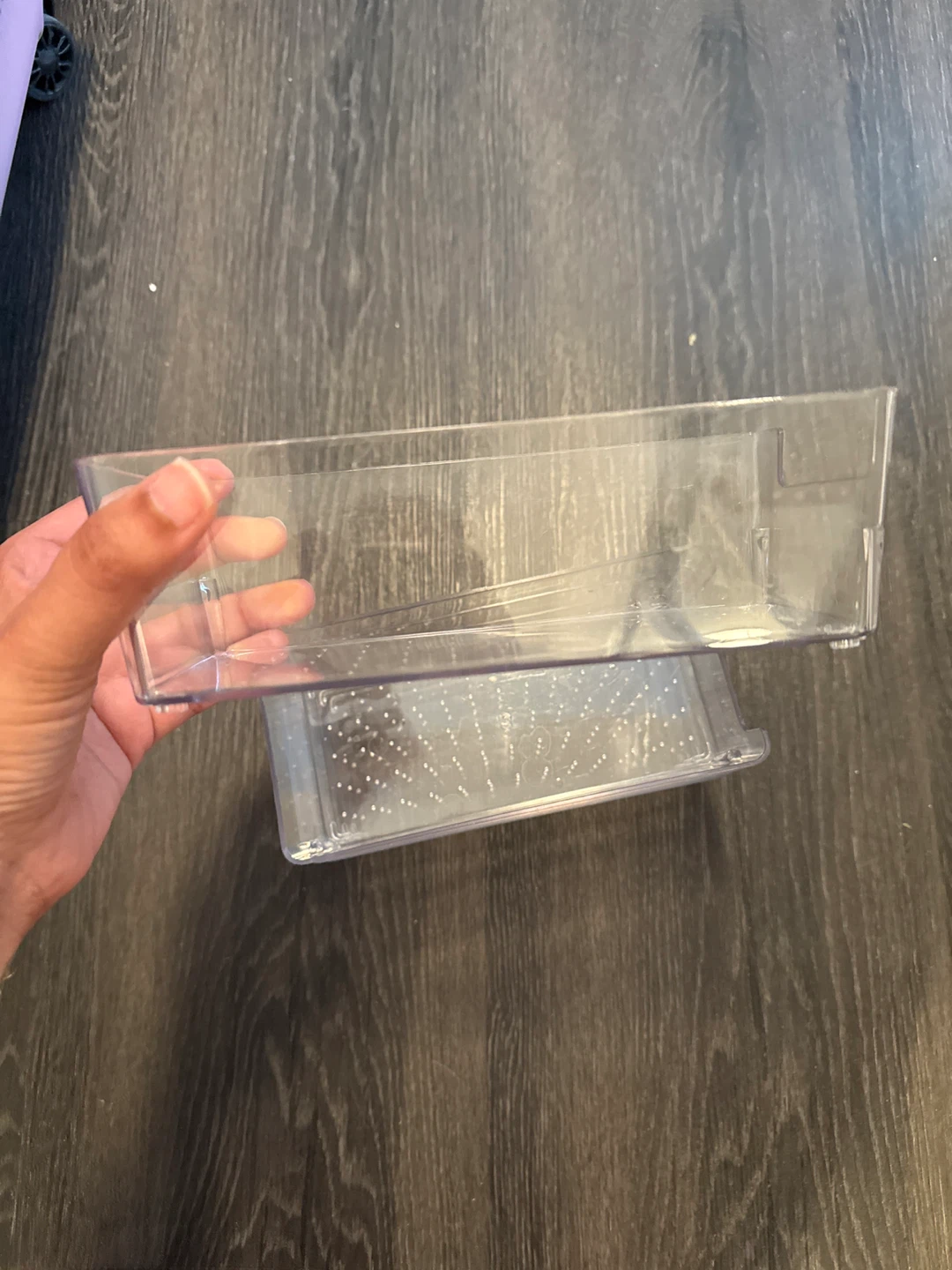 Clear Plastic Container with Perforated Insert - photo 2