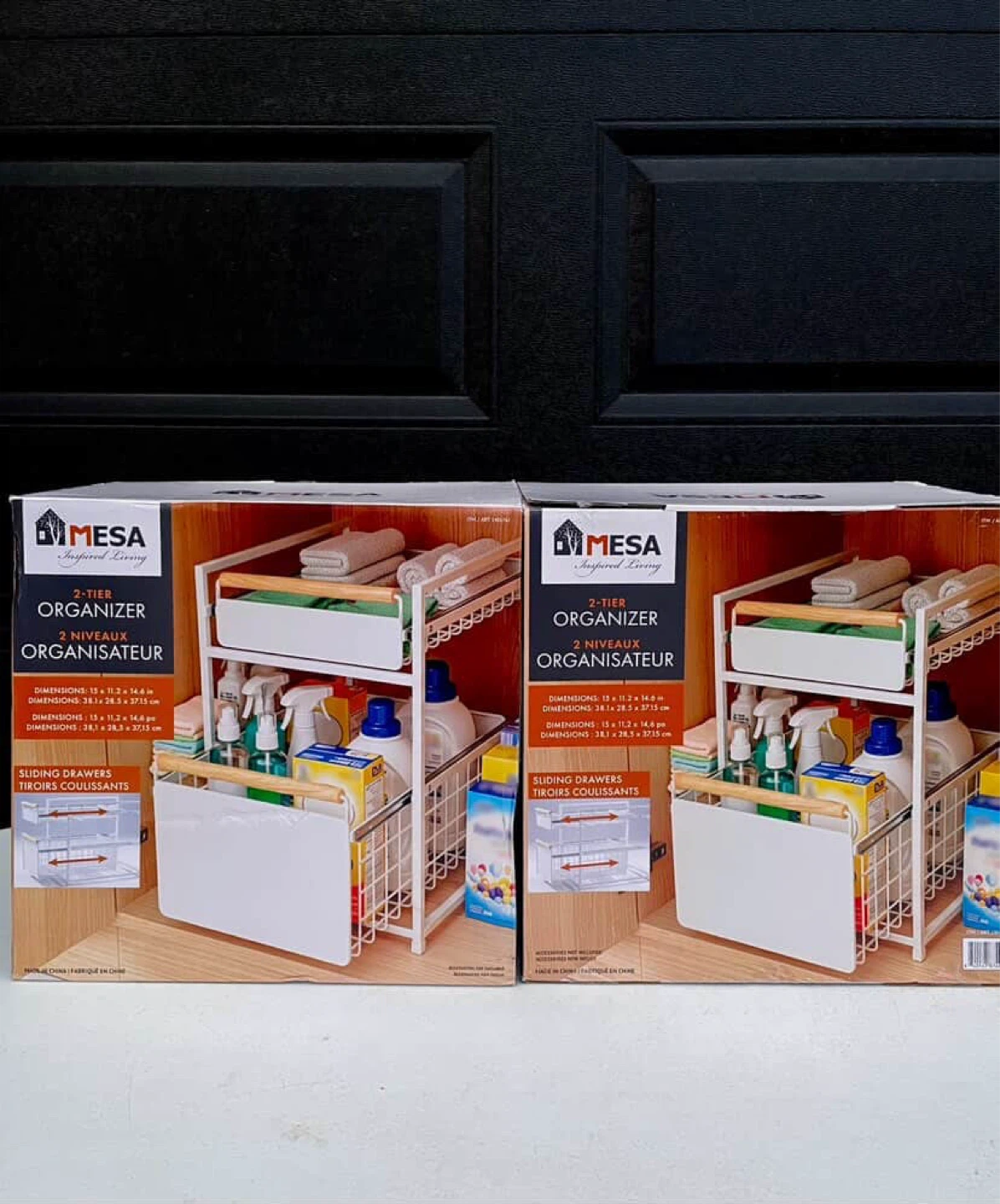 (Selling 2 as pair) Mesa 2-Tier Organizer with Sliding Drawers - photo 2