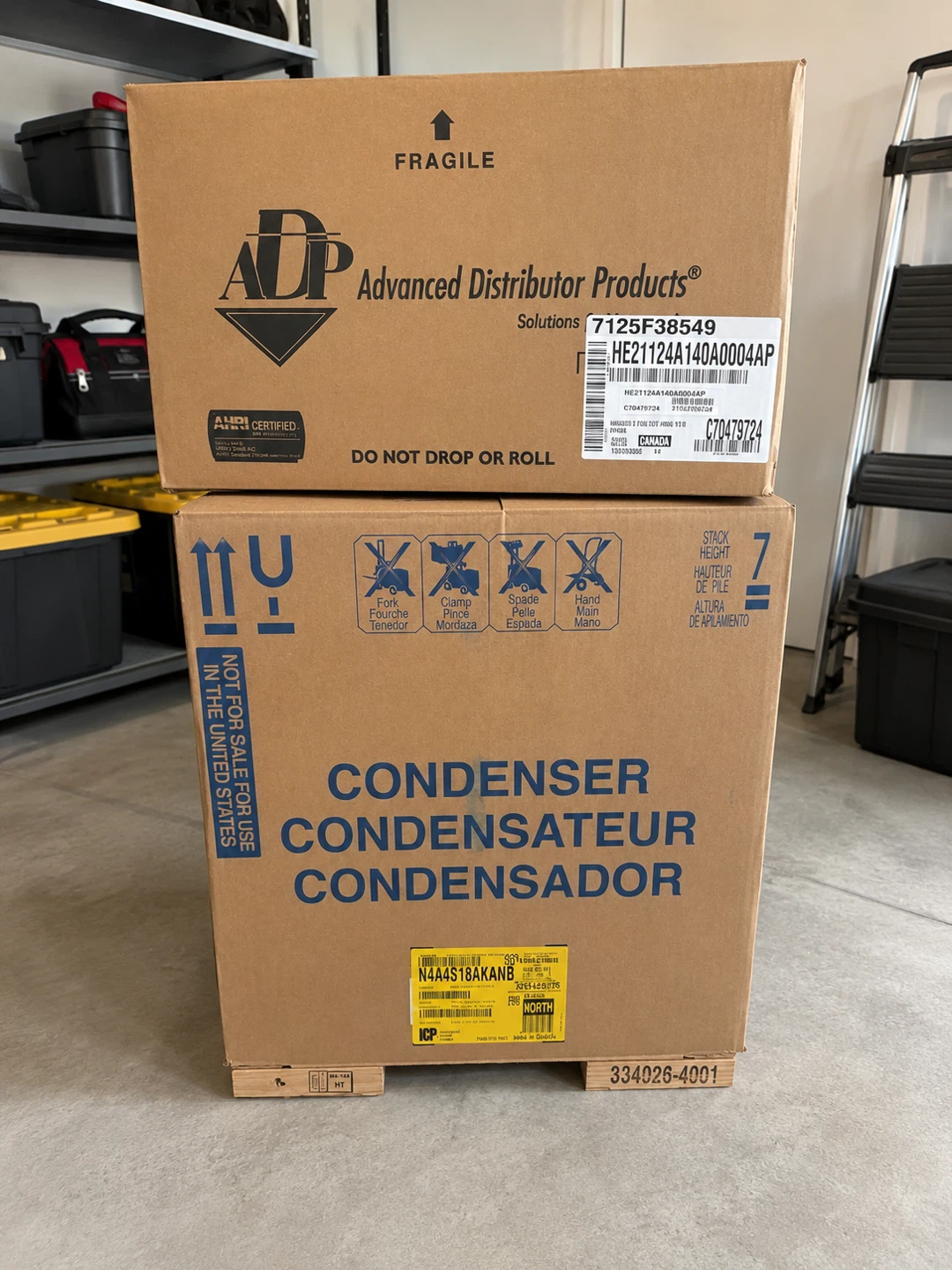 1.5 Ton Keeprite AC with matching ADP indoor coil.