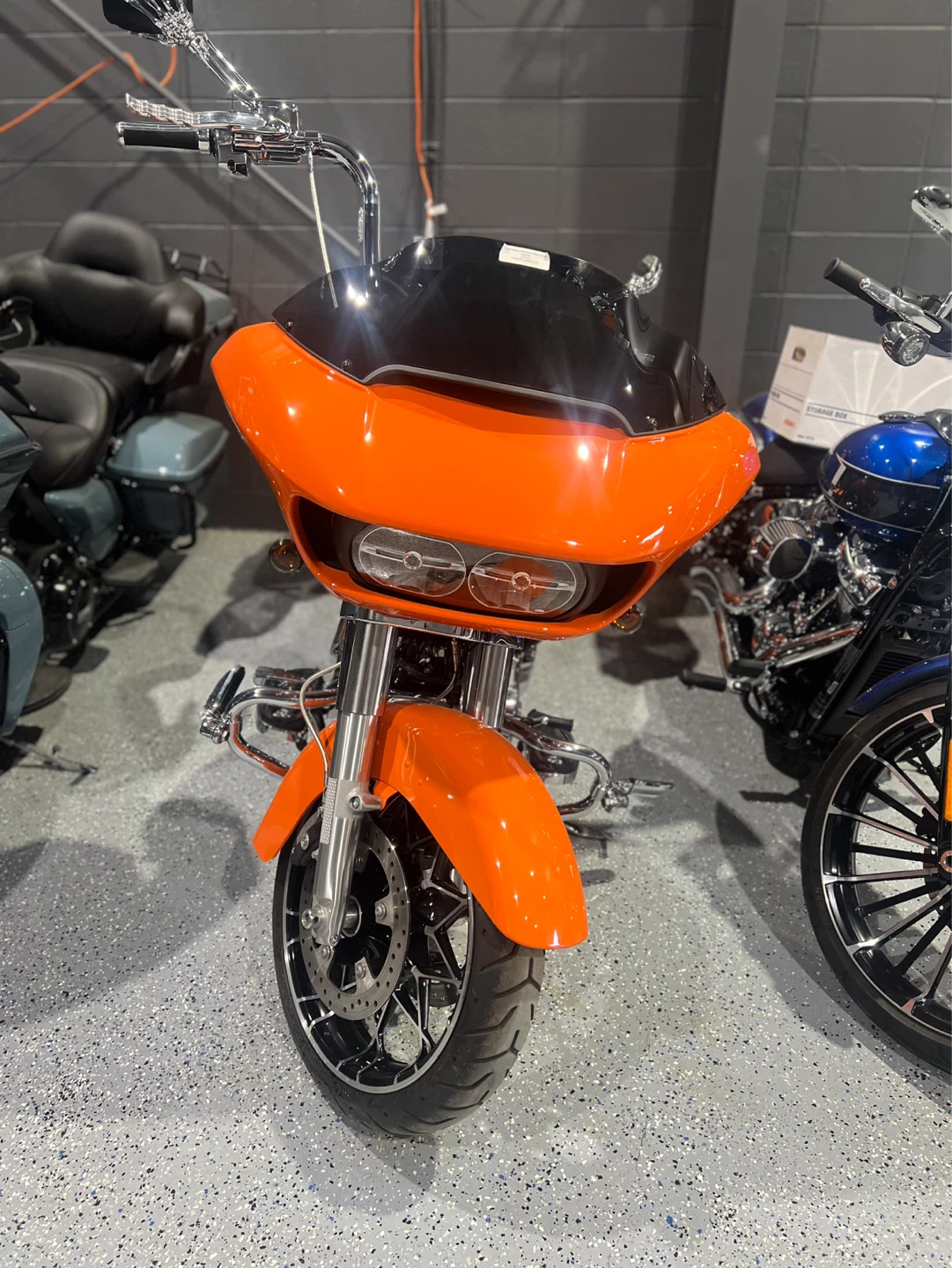 Harley-Davidson Orange Motorcycle