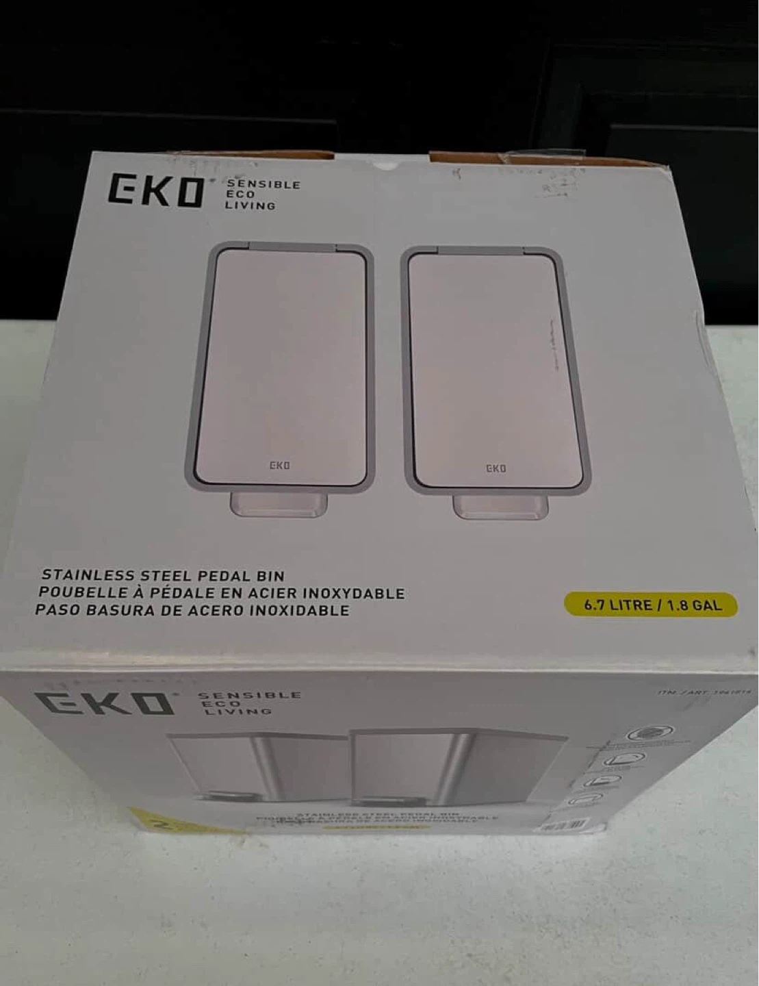 EKO Stainless Steel Pedal Bin - photo 3