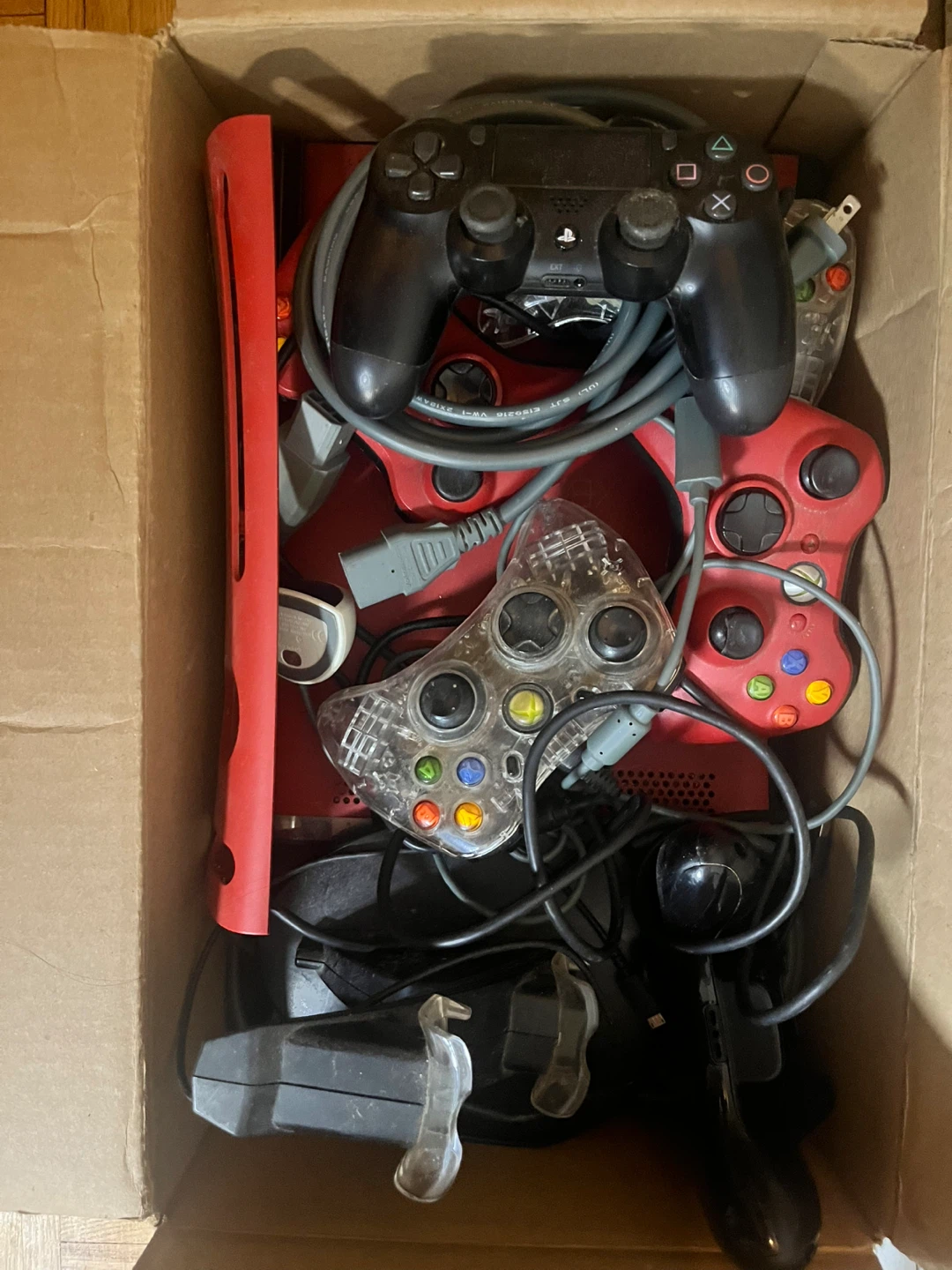 Xbox 360 Console with Controllers and Accessories Sold As Is - photo 2