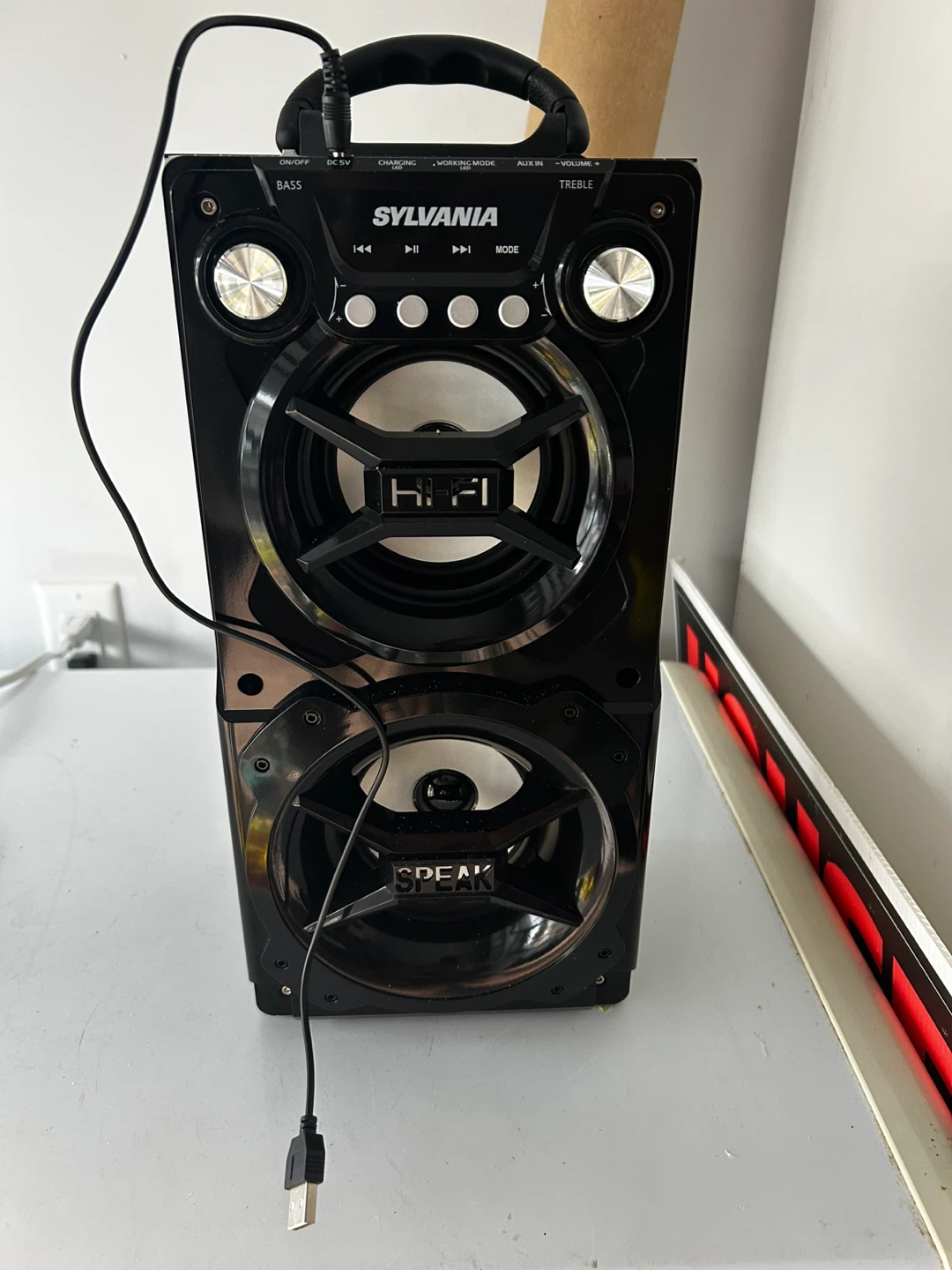 Sylvania SP328-B-BLACK Portable Speaker