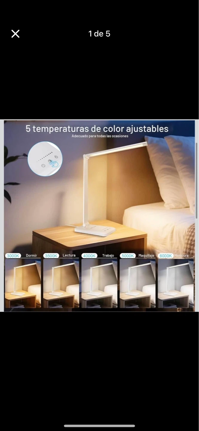Adjustable LED Desk Lamp with USB Port