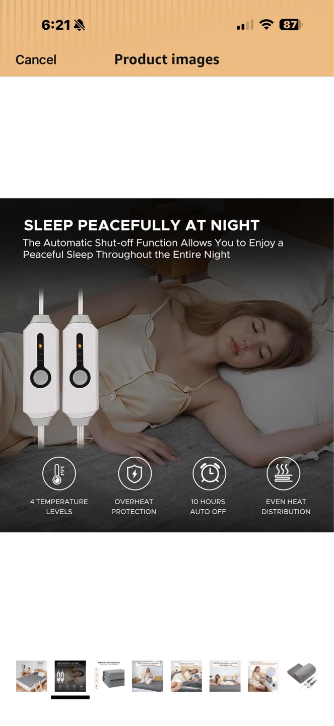 Heat Mattress Pad with Dual Controllers - photo 4