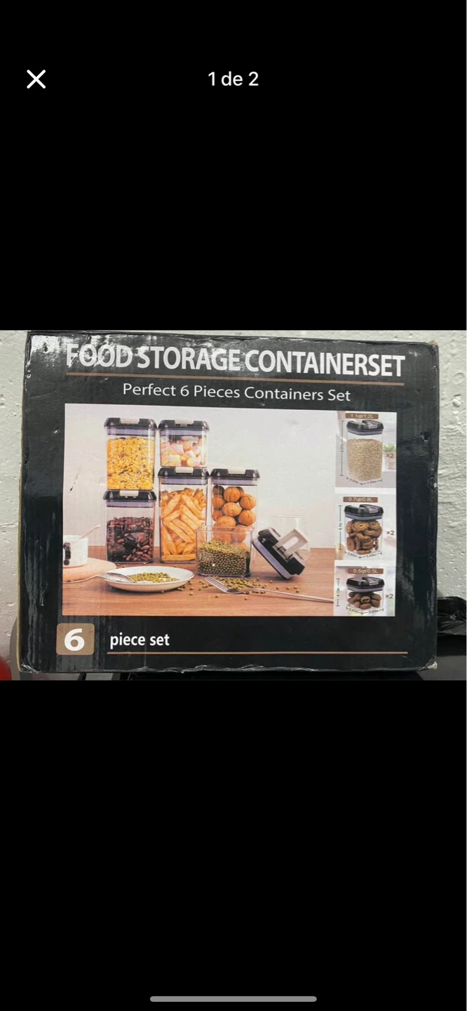 Food Storage Container Set - 6 Piece