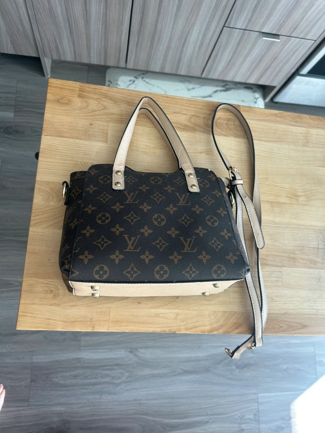 Louis Vuitton Inspired Monogram Satchel Handbag - photo 2