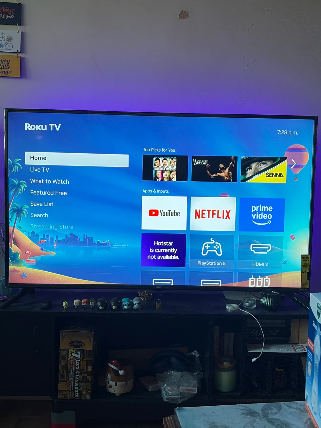 Black RCA TV along with stand - Moving sale - photo 2