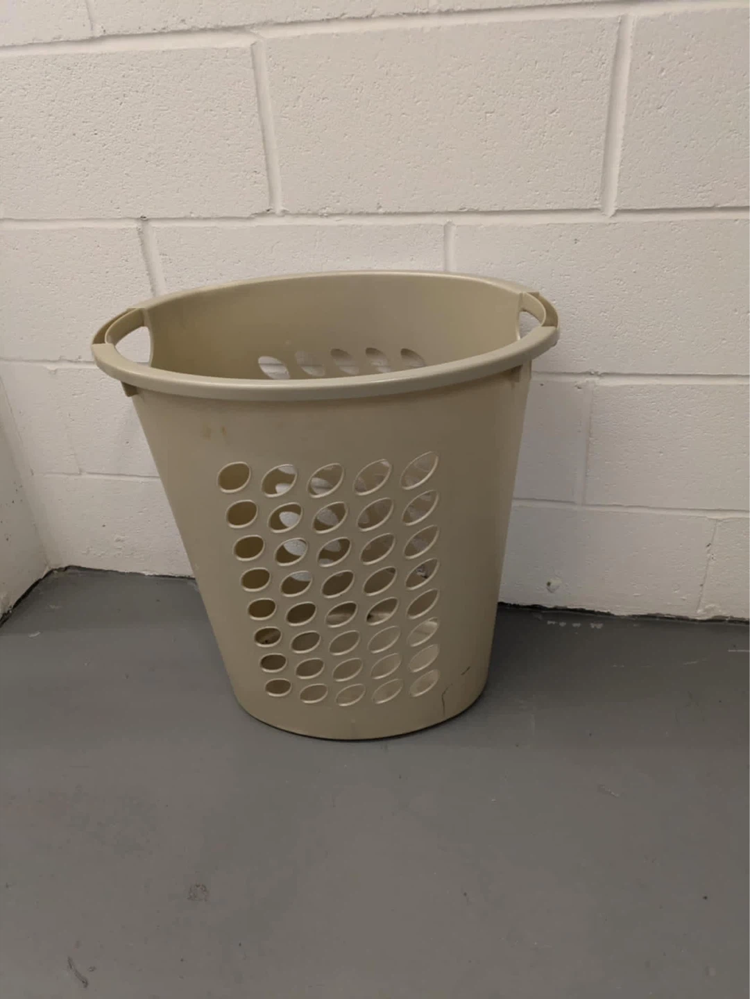 Tan Laundry Basket with Handles - photo 2