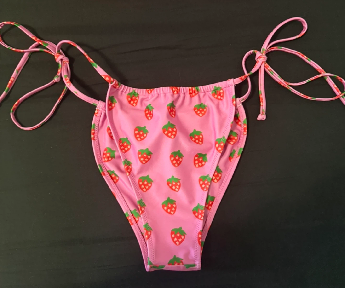 Strawberry Milk Mob Top and Bottom String Bikini - photo 2