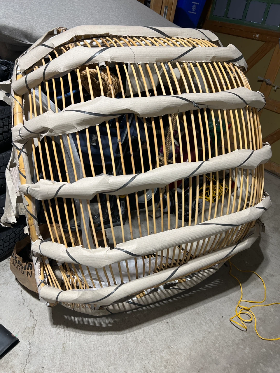 Rattan Hanging Egg Chair no cushion - photo 5