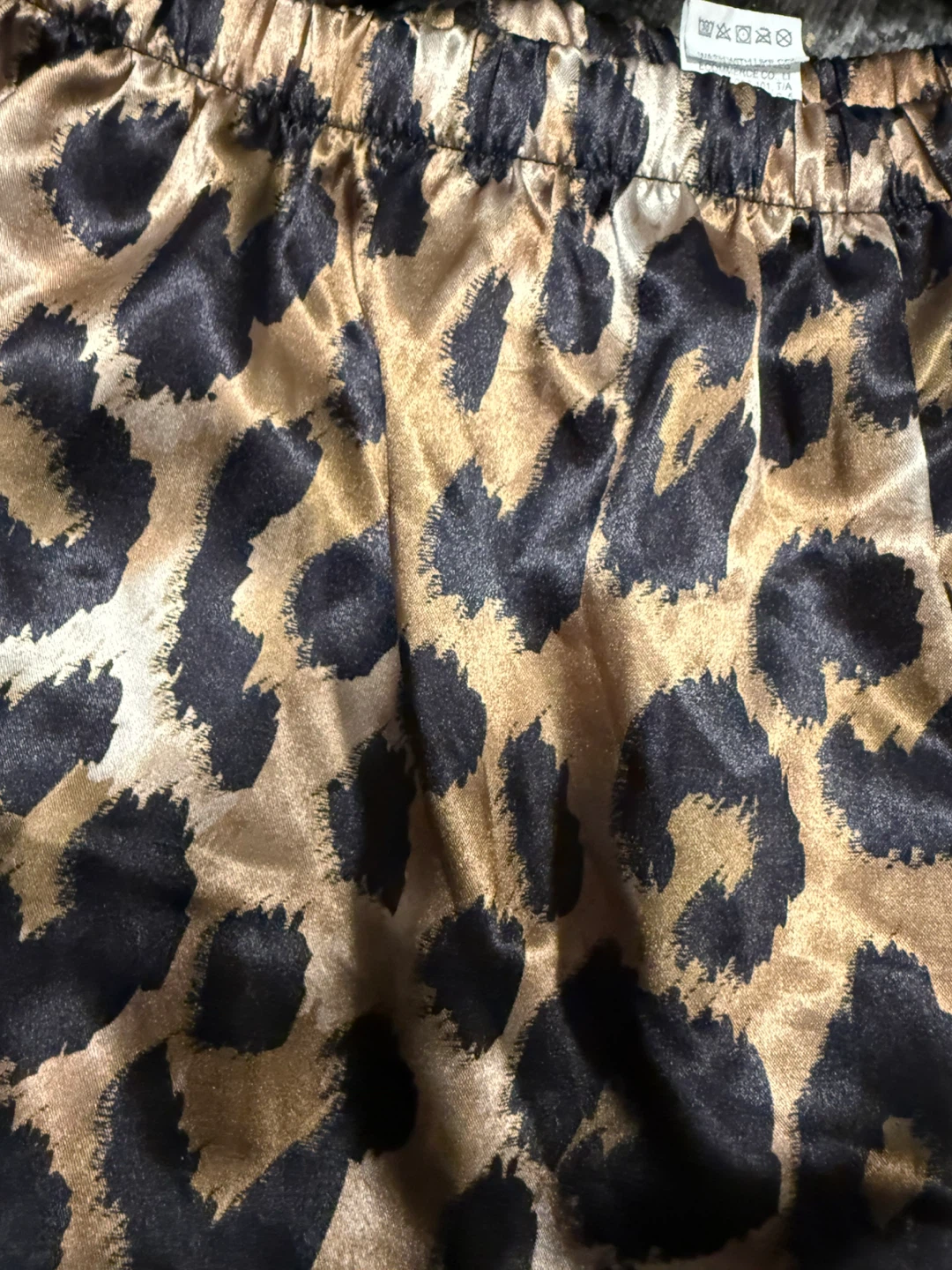 Leopard Print Satin Pajama Set - photo 4