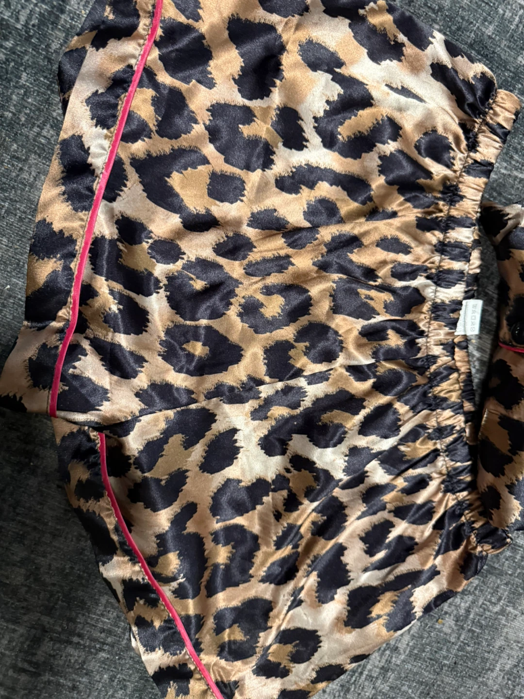 Leopard Print Satin Pajama Set - photo 2