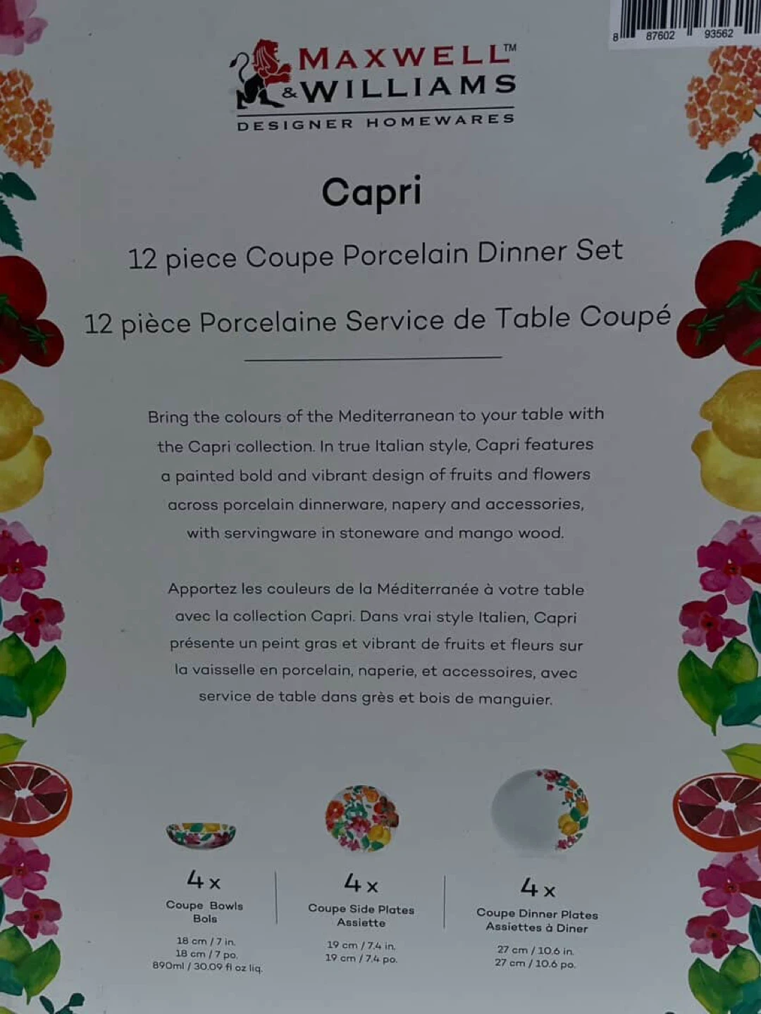 Maxwell Williams Capri 12-Piece Porcelain Dinner Set - photo 3