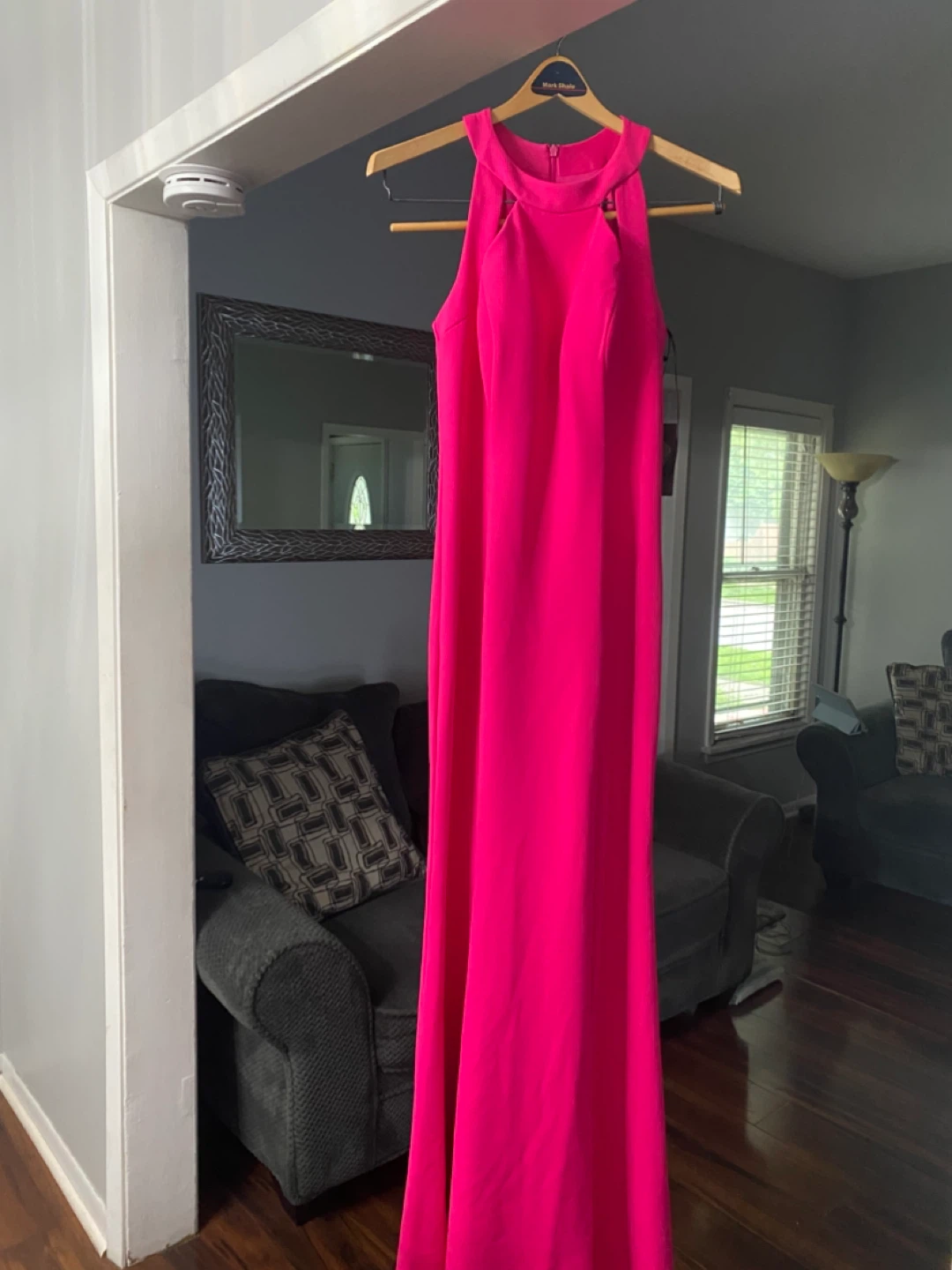 Vince Camuto Hot Pink Halter Neck Maxi Dress Size 4 - photo 2
