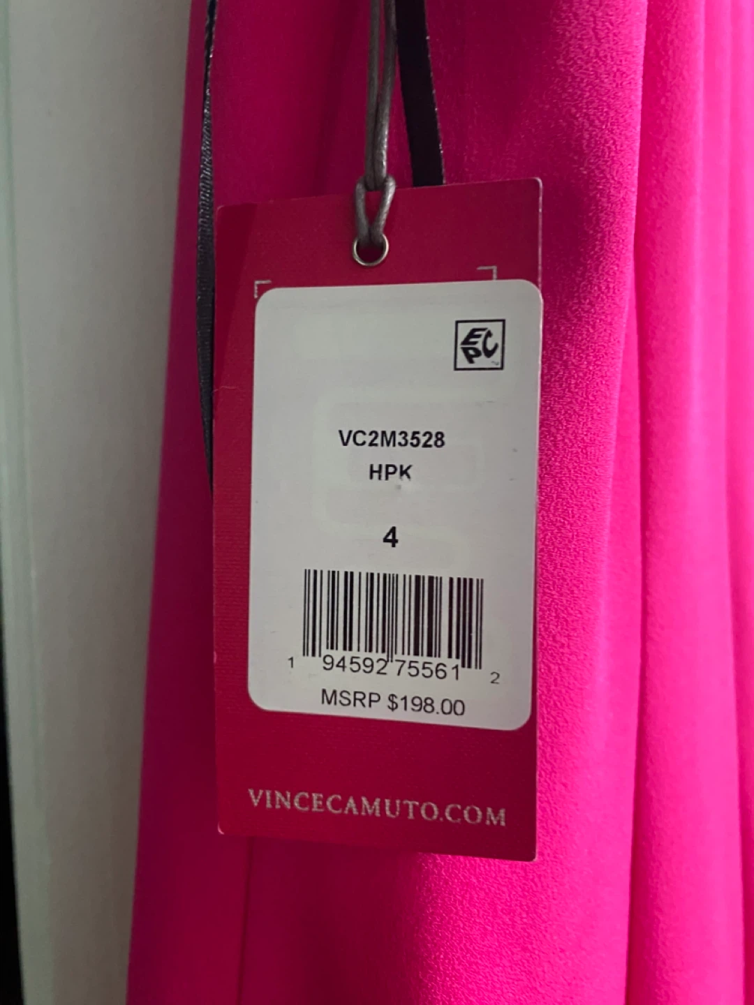 Vince Camuto Hot Pink Halter Neck Maxi Dress Size 4 - photo 4