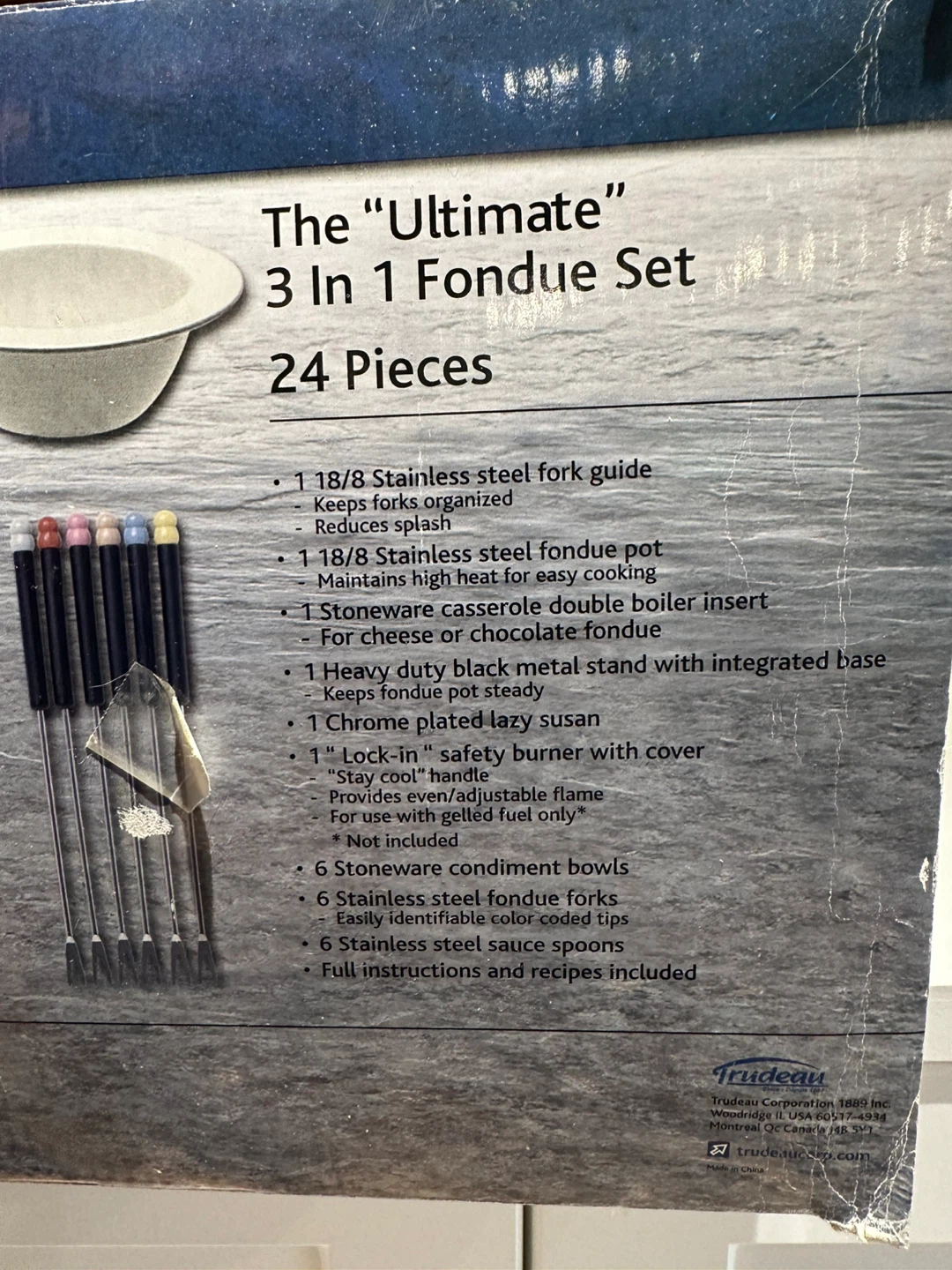 Trudeau The "Ultimate" 3 In 1 Fondue Set - 24 Pieces - photo 5