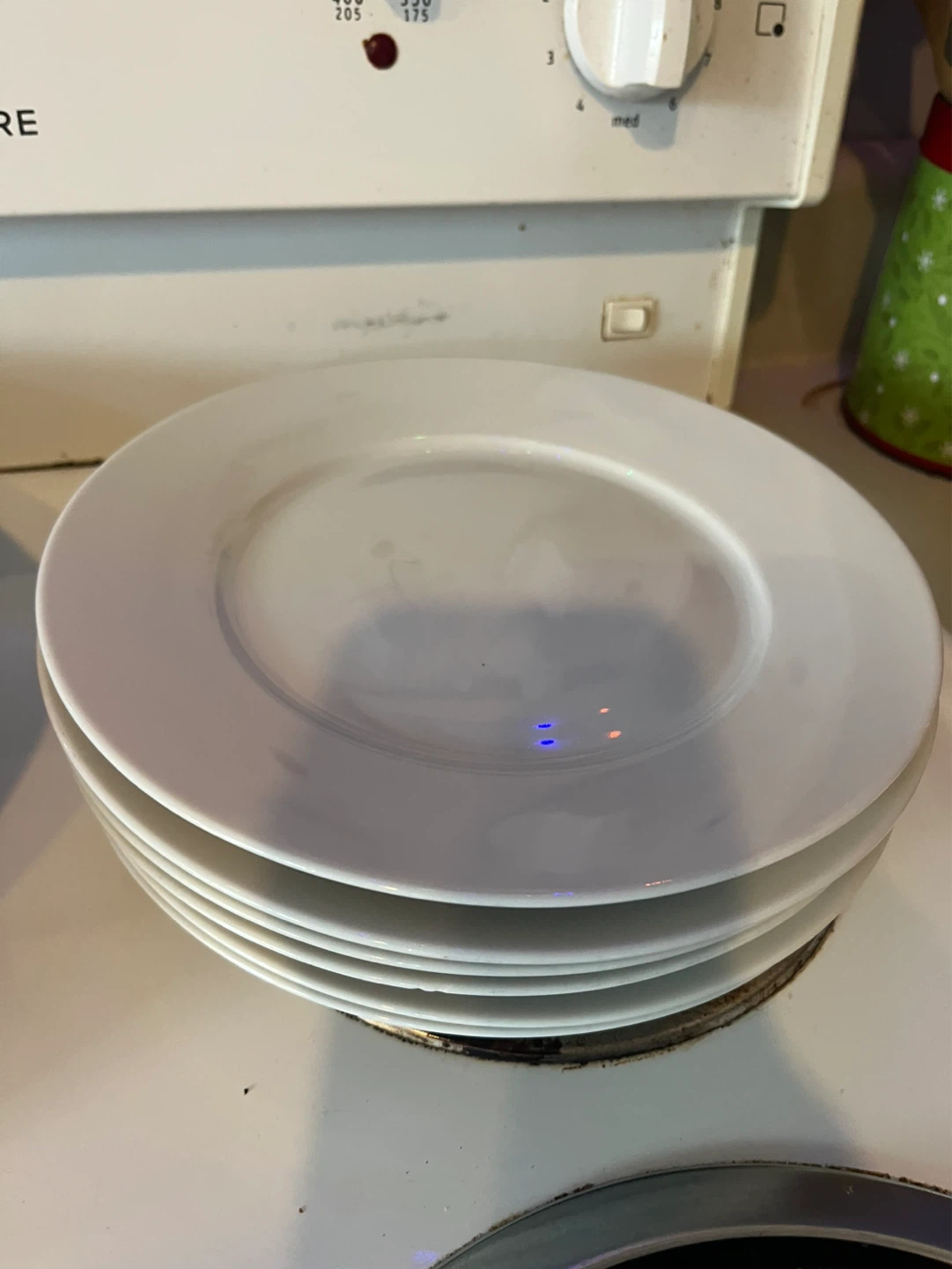 Set of 6 x2 White Dinner Plates - photo 2