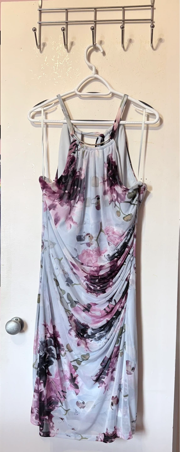 Floral Ruched Dress