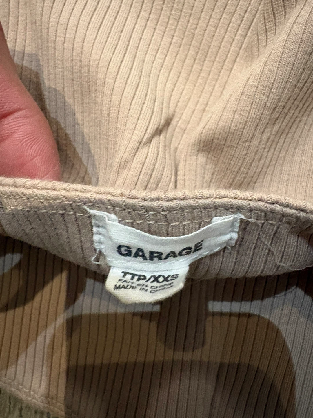 Garage Ribbed Tube Top XXS - photo 3
