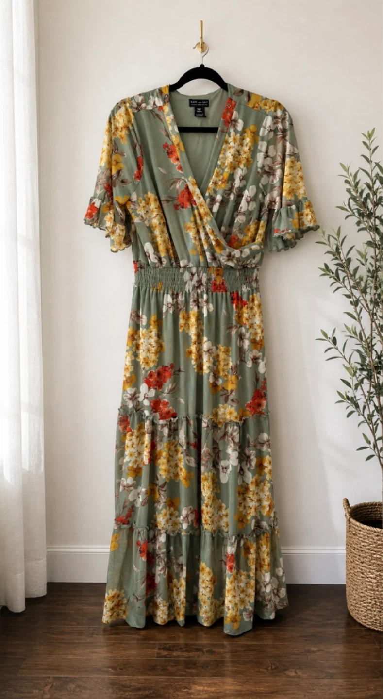 Summer Maxi Dress – Flowy, Boho Style & Like New – S/M