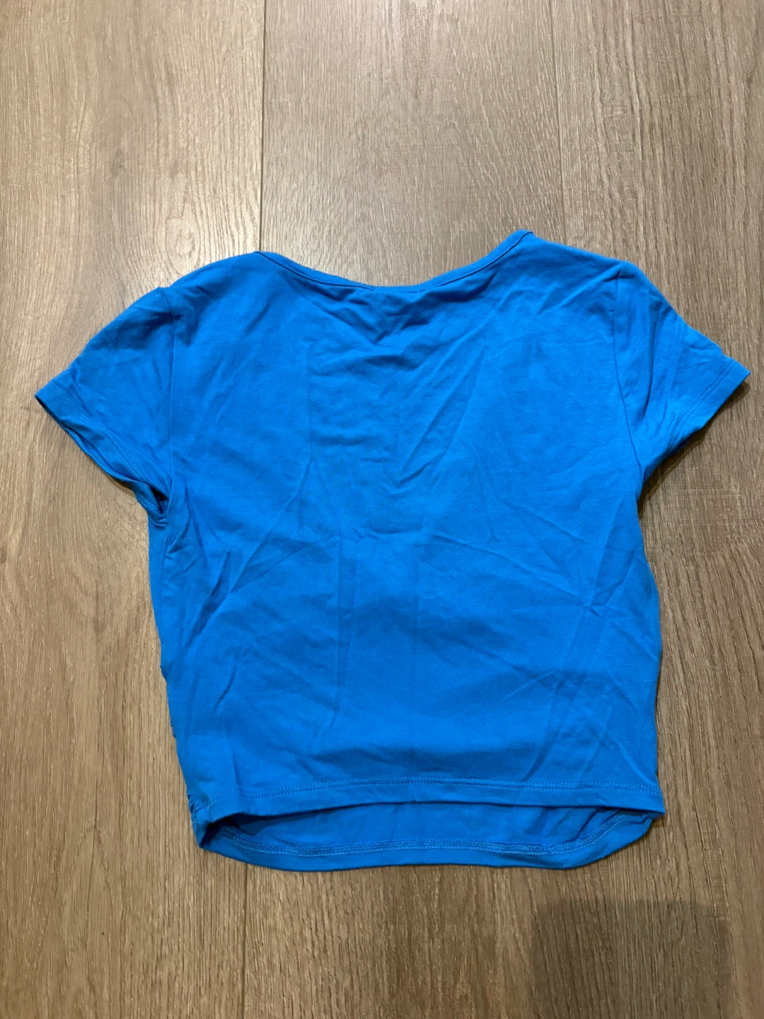 Garage Blue V-Neck Ruched Crop Top TP/XS - photo 2