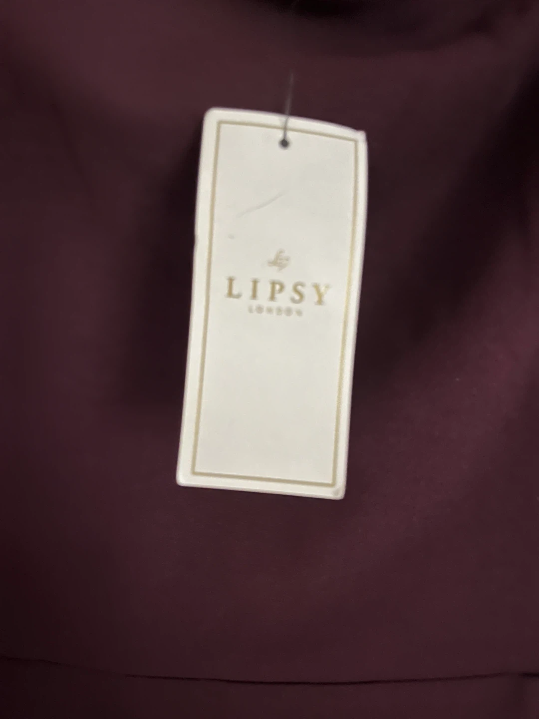 US size 12 Lipsy London Wine Embellished Shoulder Midi Dress - photo 3
