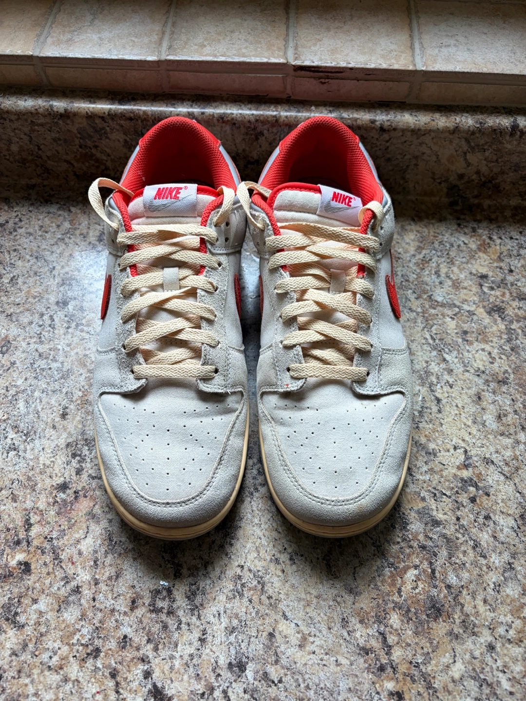 Nike Dunk Low SE Grey Red Men's Shoes - photo 4