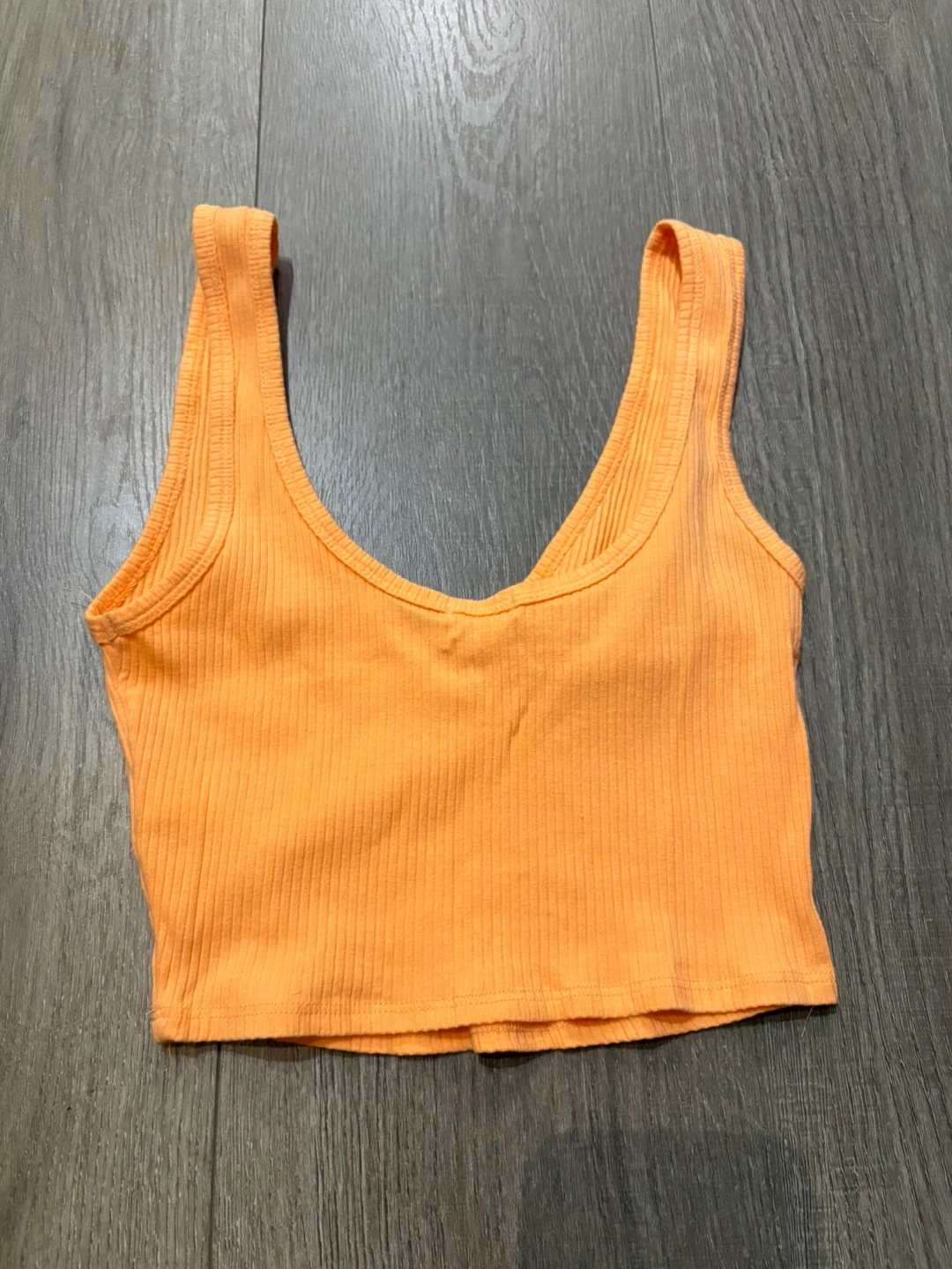 Garage Orange Ribbed Crop Tank Top - TTP/XXS - photo 3