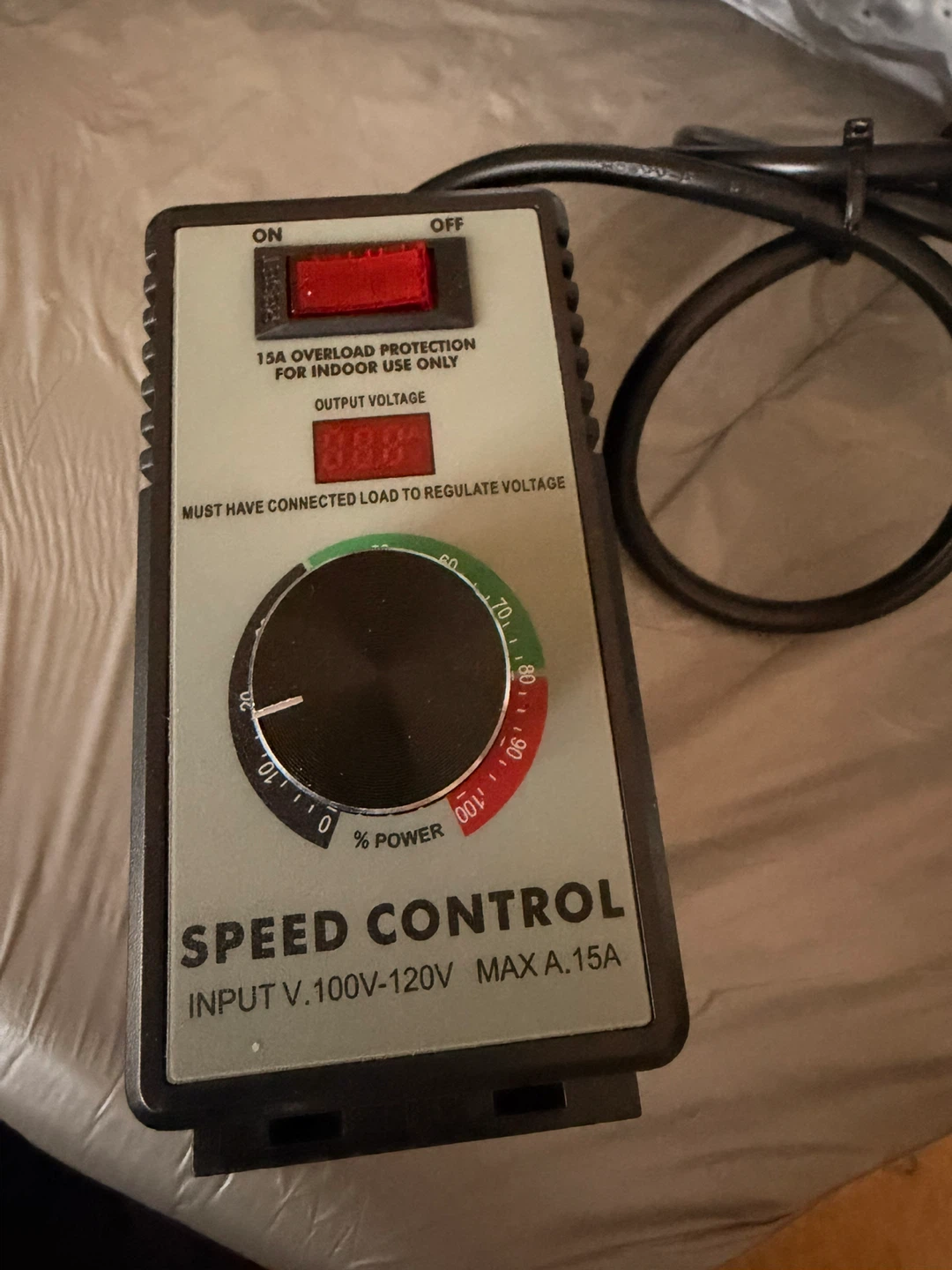 Dial Router Speed Control Voltage Regulator