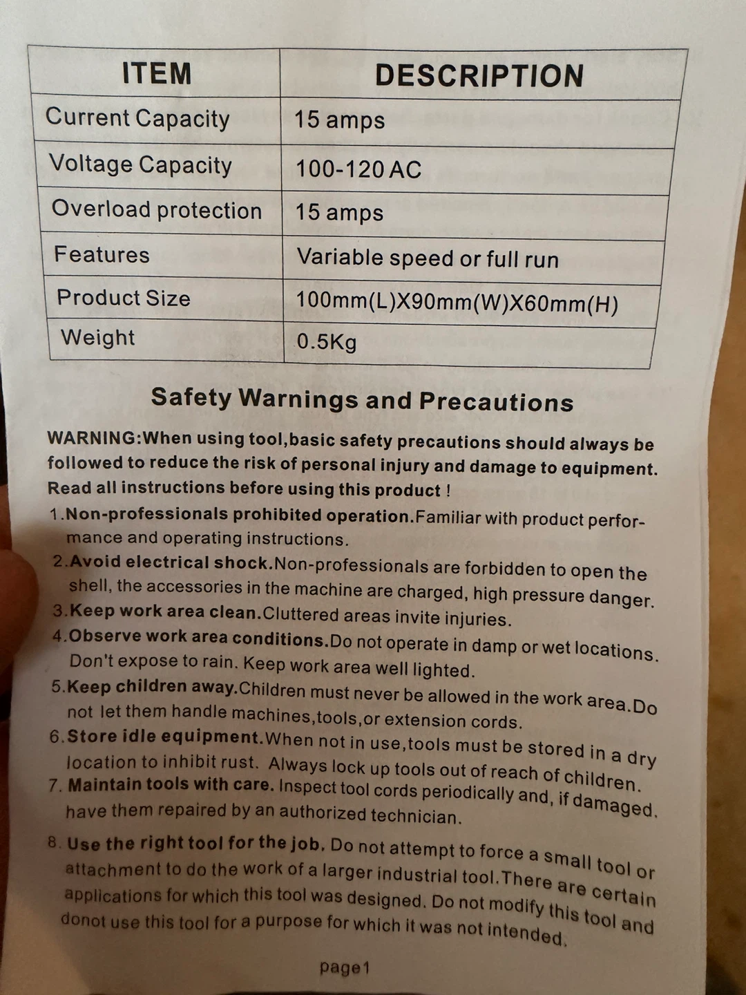 Dial Router Speed Control Voltage Regulator - photo 3