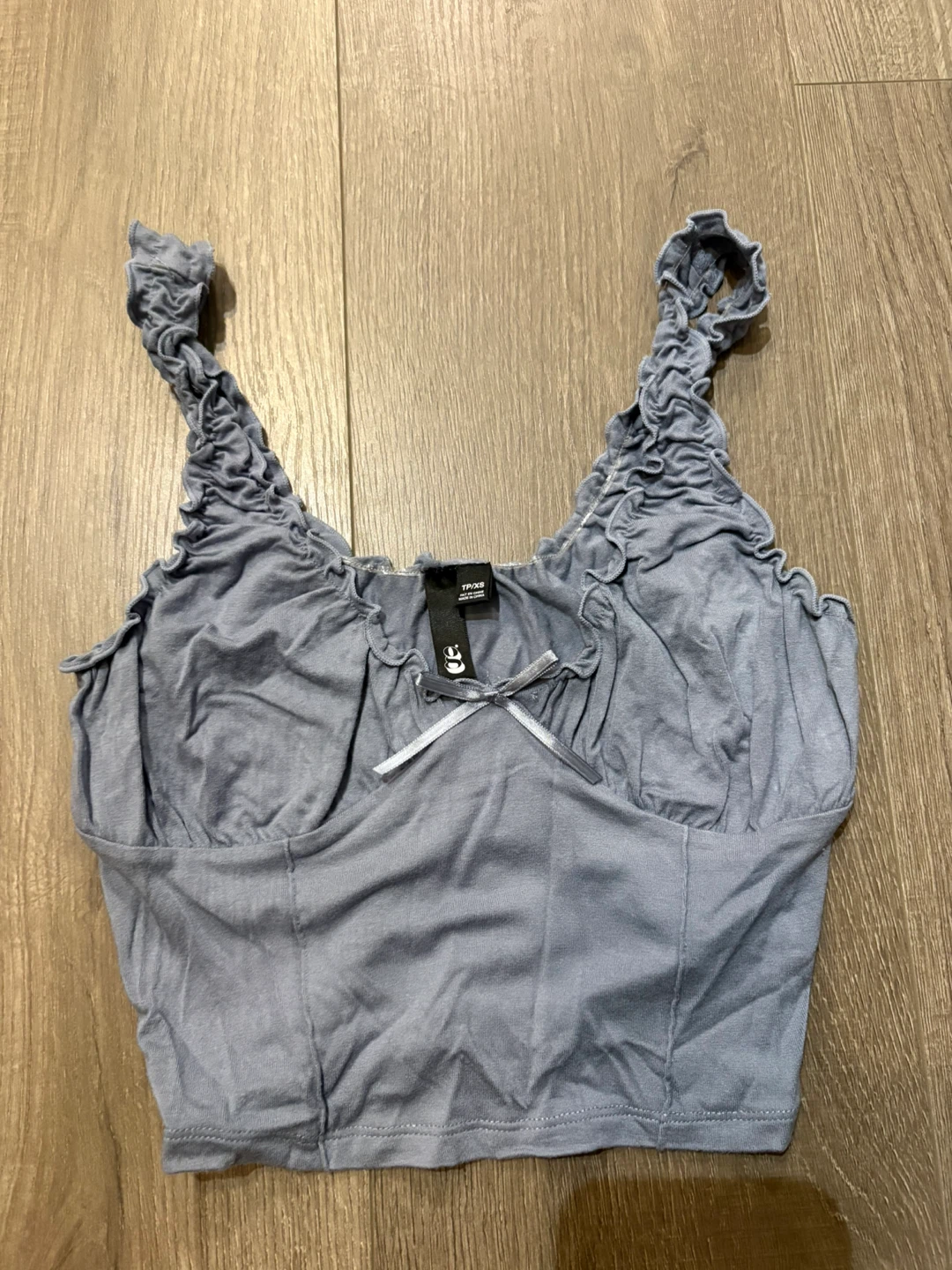 Garage Grey Ruched Camisole Top size XS
