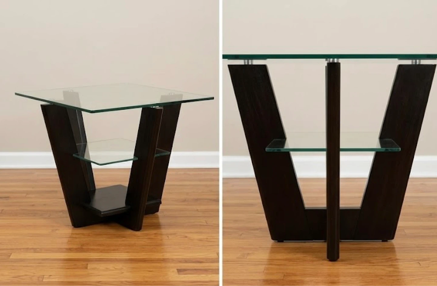 Modern Architectural Glass Side Table - photo 4