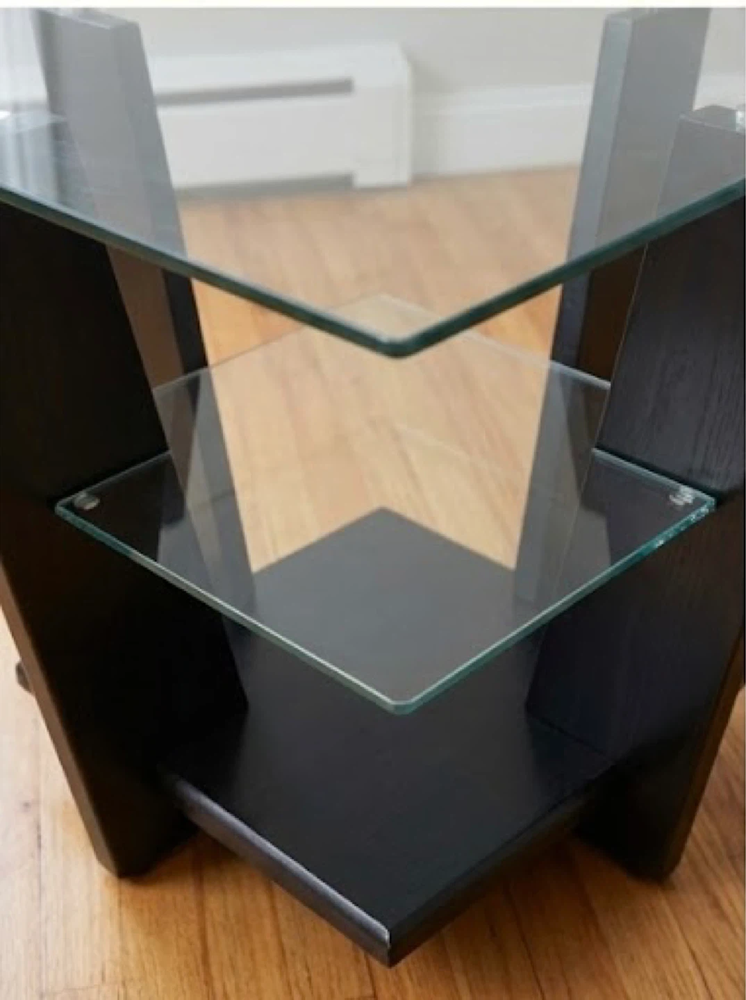 Modern Architectural Glass Side Table - photo 2