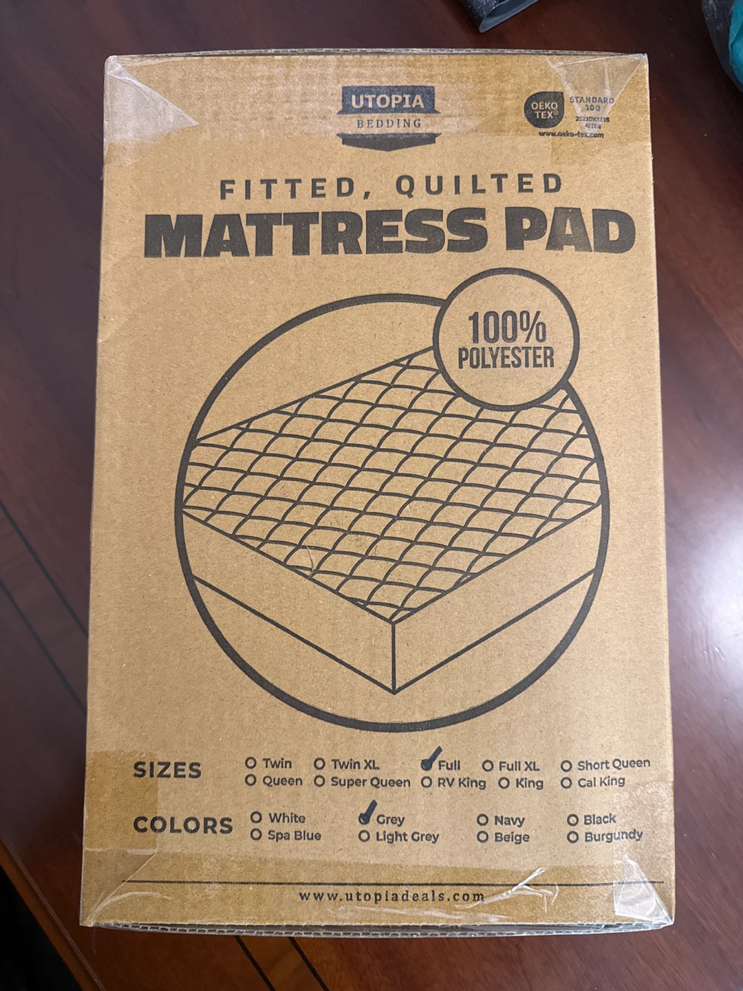 Utopia Bedding Fitted Quilted Mattress Pad - 100% Polyester