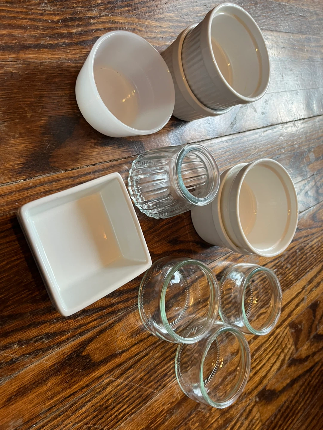 Assorted Ramekins and Glass Jars Set
