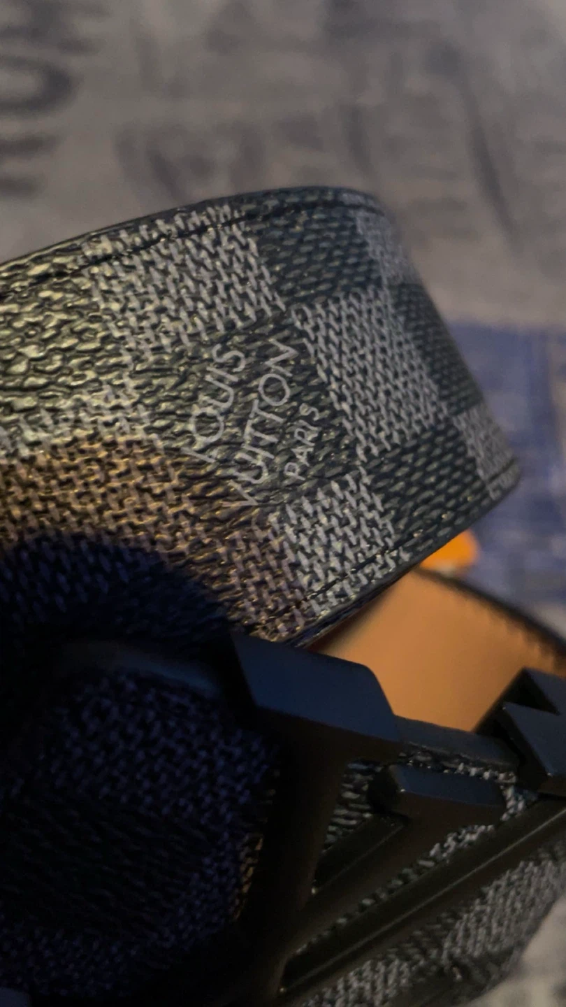 Louis Vuitton Damier Ebene Belt with Black LV Buckle - photo 3